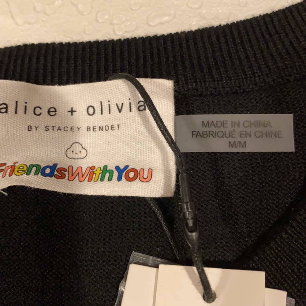 Alice+Olivia x Friends With You Connie Rainbow Top NWT - Picture 5 of 12